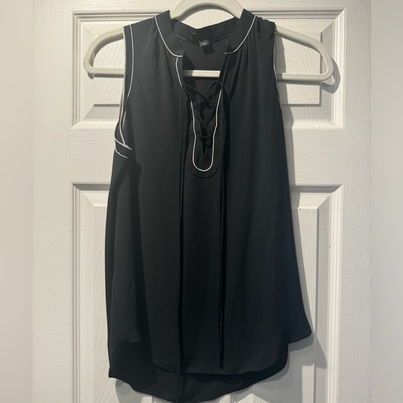 ANN TAYLOR LACE FRONT TANK TOP - Picture 1 of 3